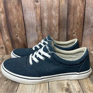 Eddie Bauer Women's Dustdingo Chatam Blue Canvas Sneakers Boat Shoes Size 9